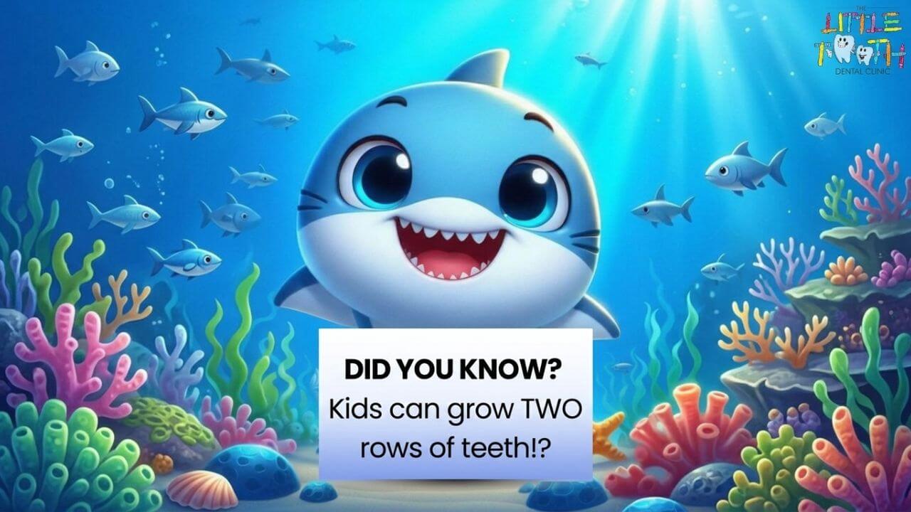 adult teeth growing behind baby teeth